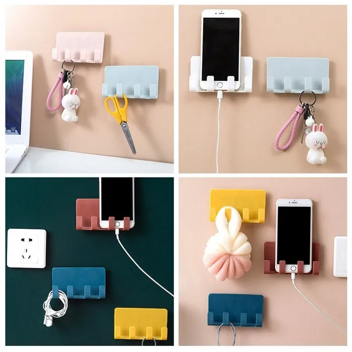 1 Pcs - Wall Mounted Multi Gadget Holder - H01729