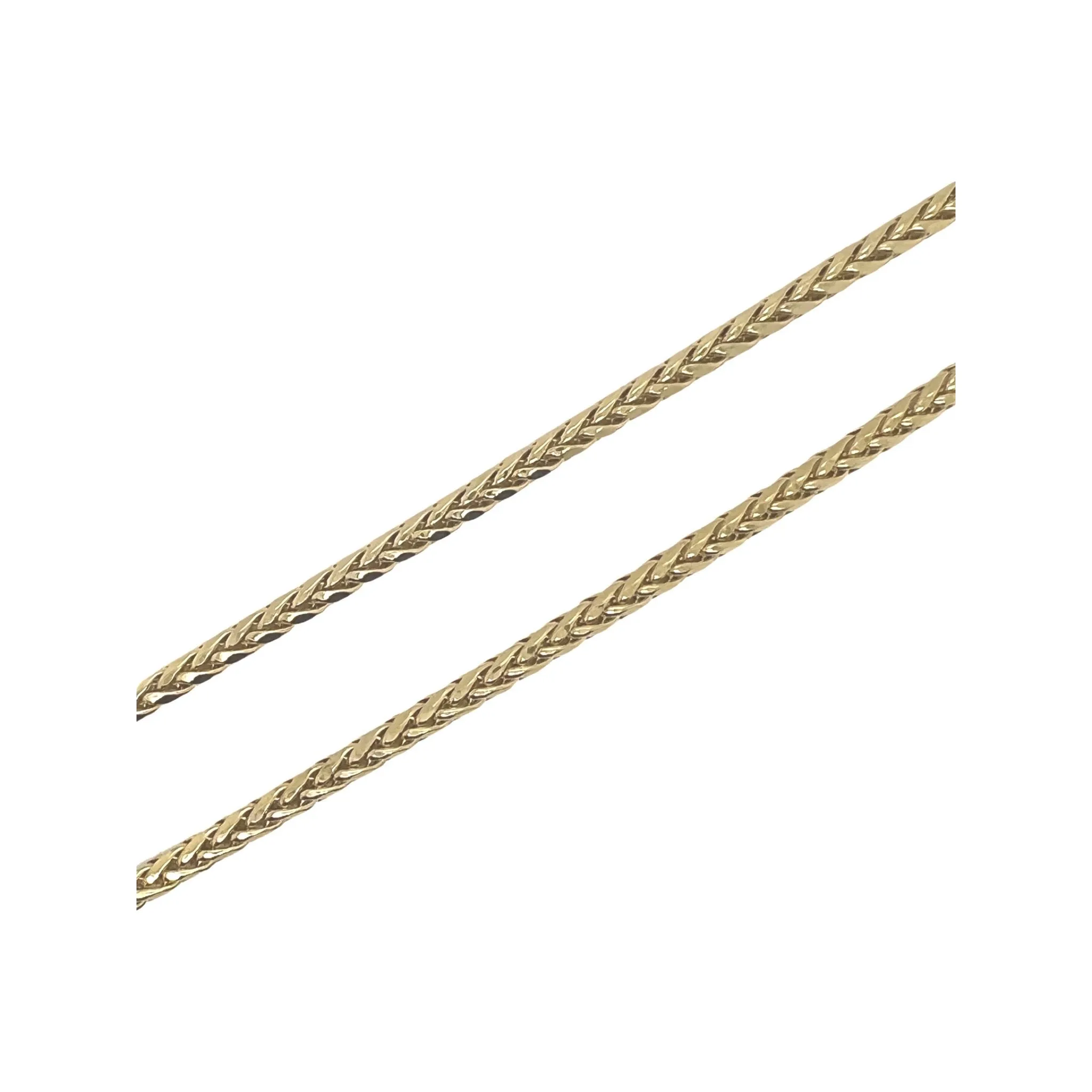 10K Yellow Gold Wheat Palm Chain 3.5MM 18-28 Inches