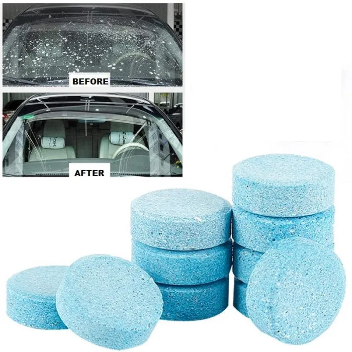 12 Pcs - Glass Cleaner and Washer Strong Cleaning Concentrate Tablets - H01949