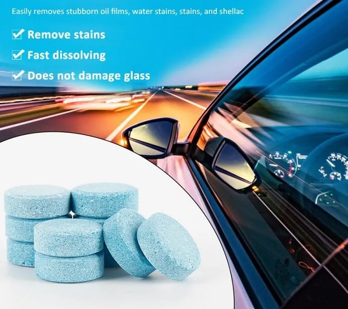 12 Pcs - Glass Cleaner and Washer Strong Cleaning Concentrate Tablets - H01949