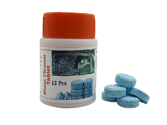 12 Pcs - Glass Cleaner and Washer Strong Cleaning Concentrate Tablets - H01949