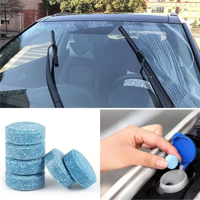 12 Pcs - Glass Cleaner and Washer Strong Cleaning Concentrate Tablets - H01949
