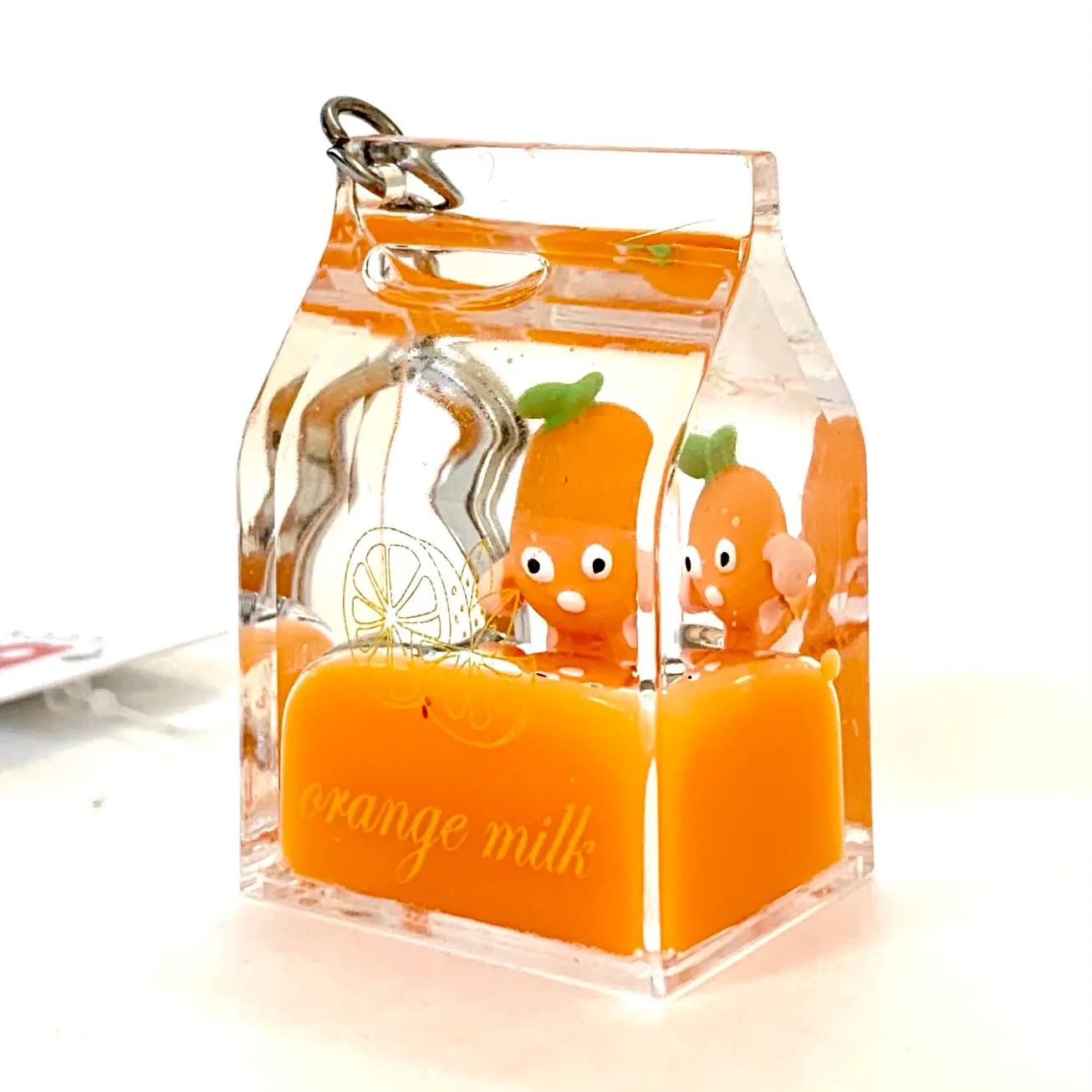 12047 FRUIT CARTON FLOATY KEY CHARM-12