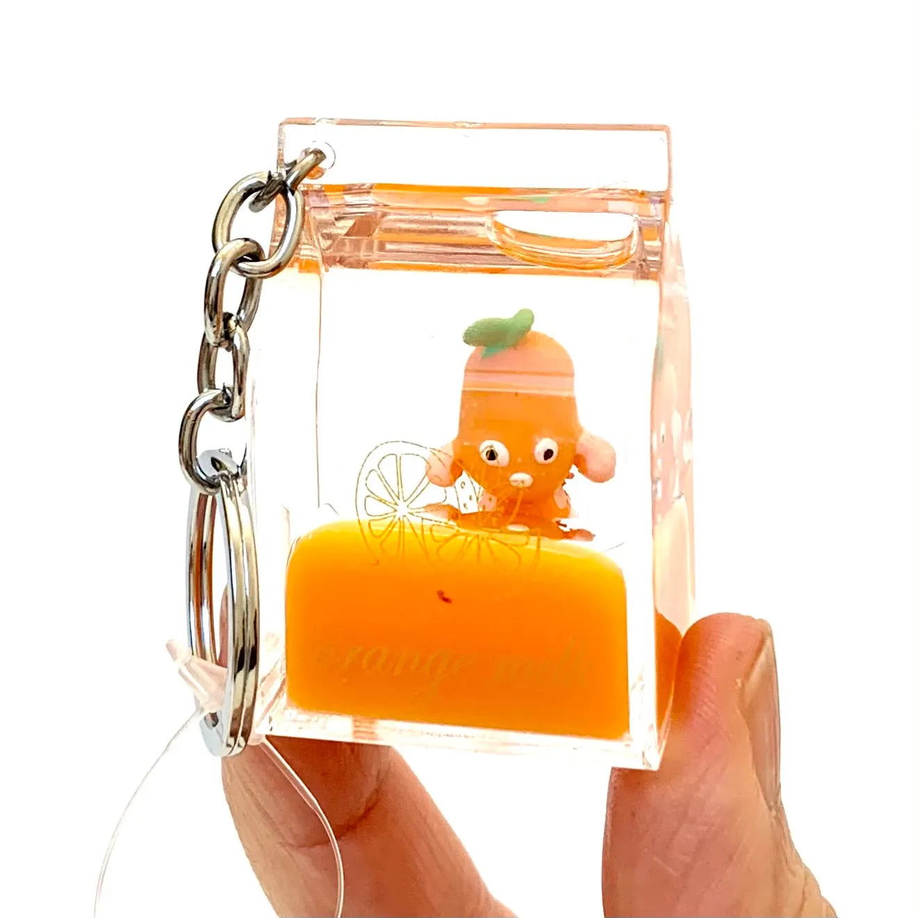 12047 FRUIT CARTON FLOATY KEY CHARM-12