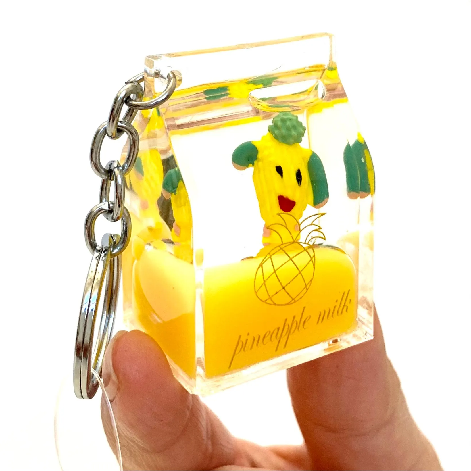 12047 FRUIT CARTON FLOATY KEY CHARM-12