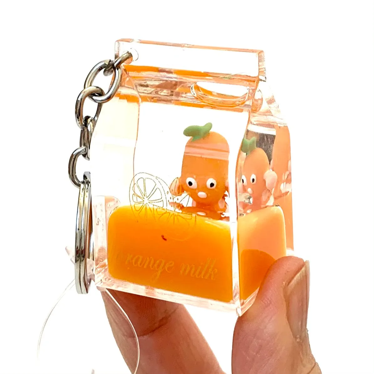 12047 FRUIT CARTON FLOATY KEY CHARM-12