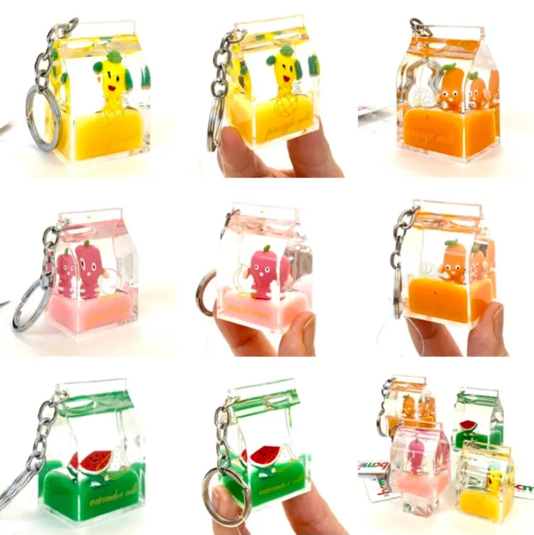 12047 FRUIT CARTON FLOATY KEY CHARM-12