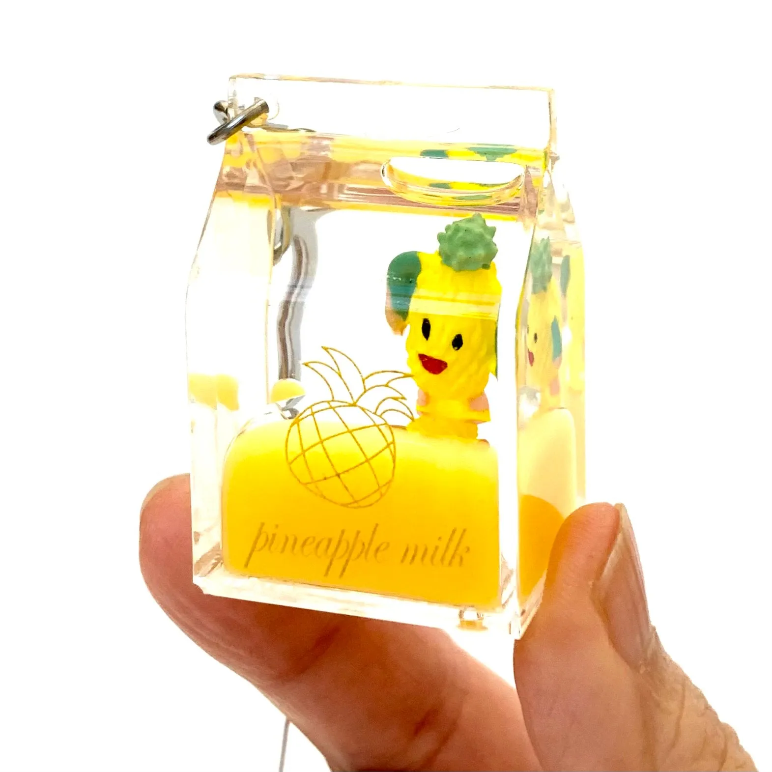 12047 FRUIT CARTON FLOATY KEY CHARM-12