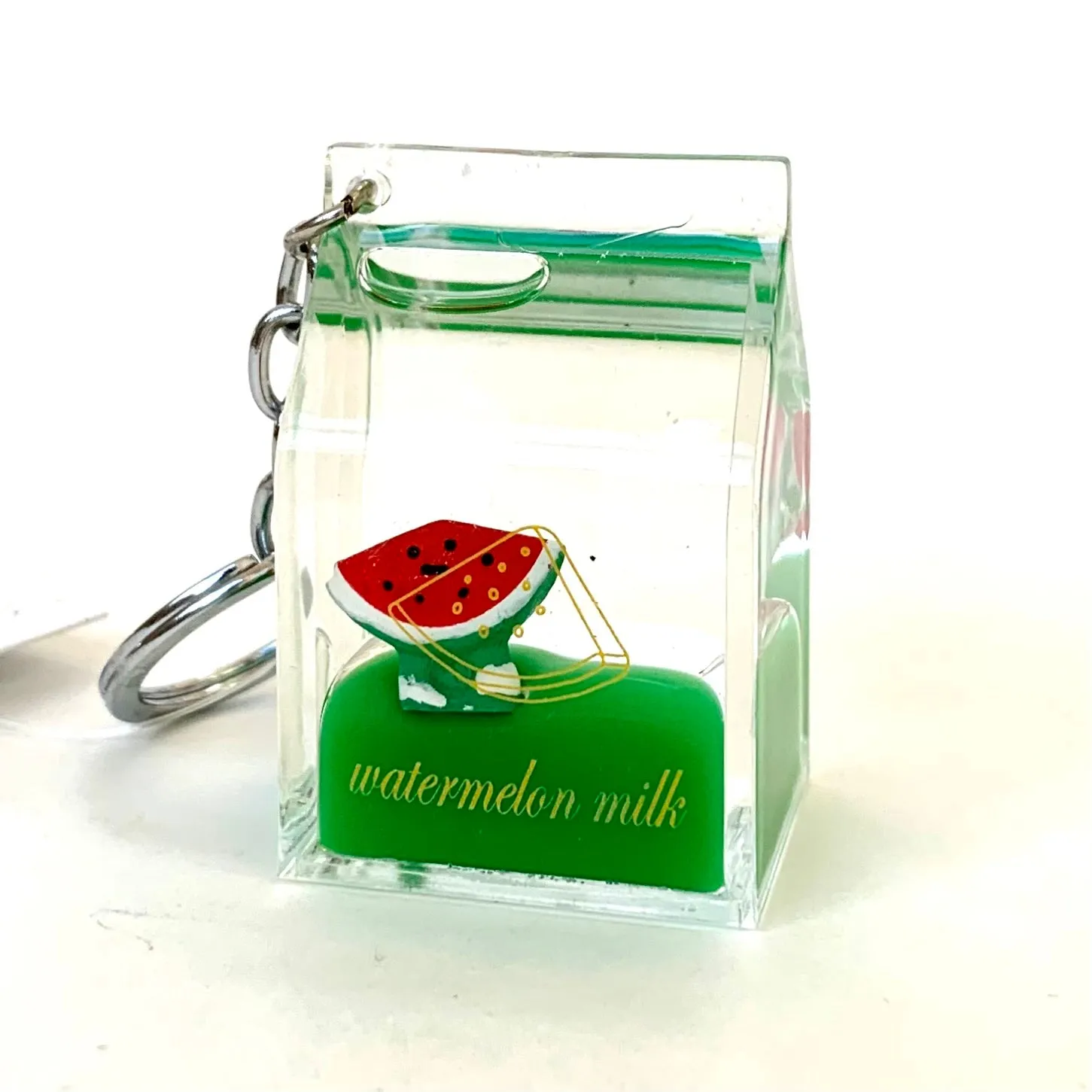 12047 FRUIT CARTON FLOATY KEY CHARM-12