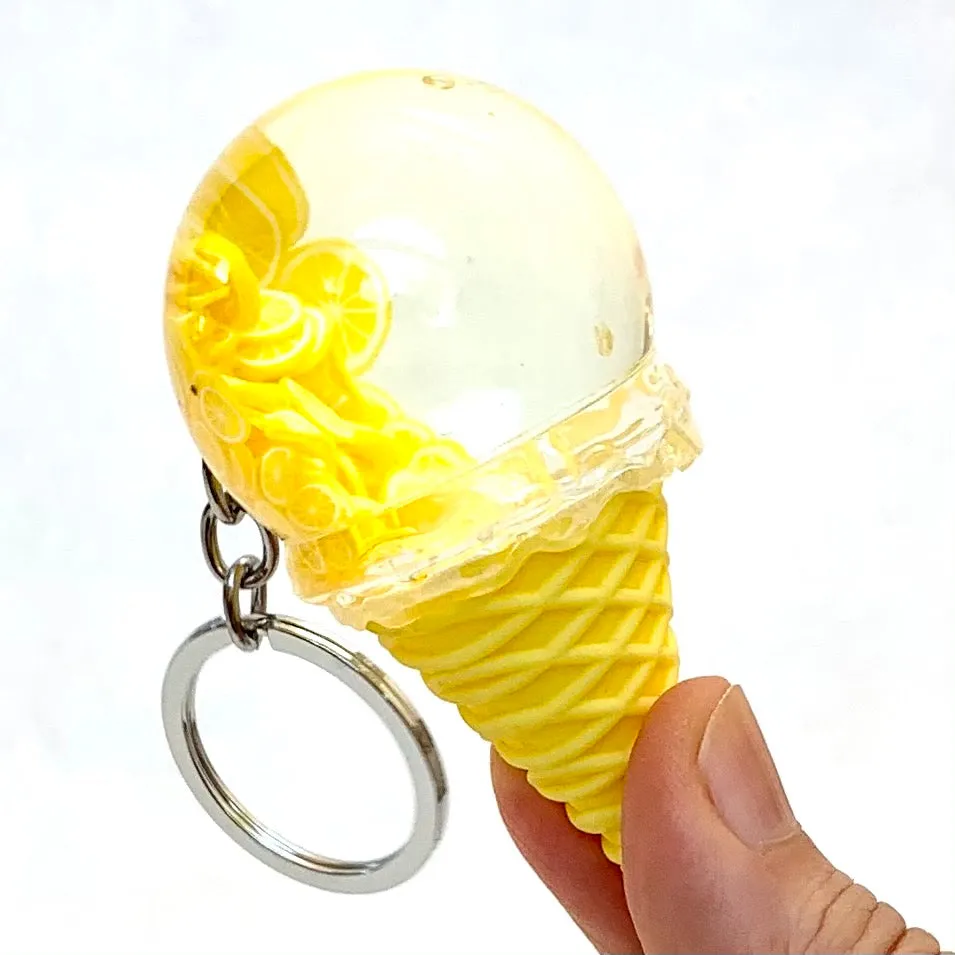 12068 FRUIT ICE CREAM FLOATY KEY CHARM-12 min