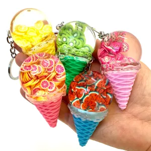 12068 FRUIT ICE CREAM FLOATY KEY CHARM-12 min