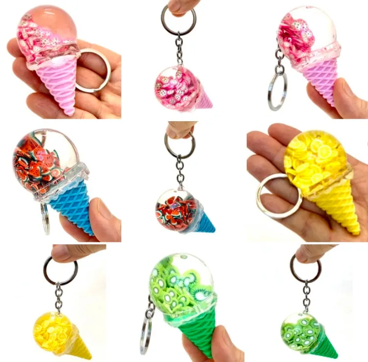 12068 FRUIT ICE CREAM FLOATY KEY CHARM-12 min