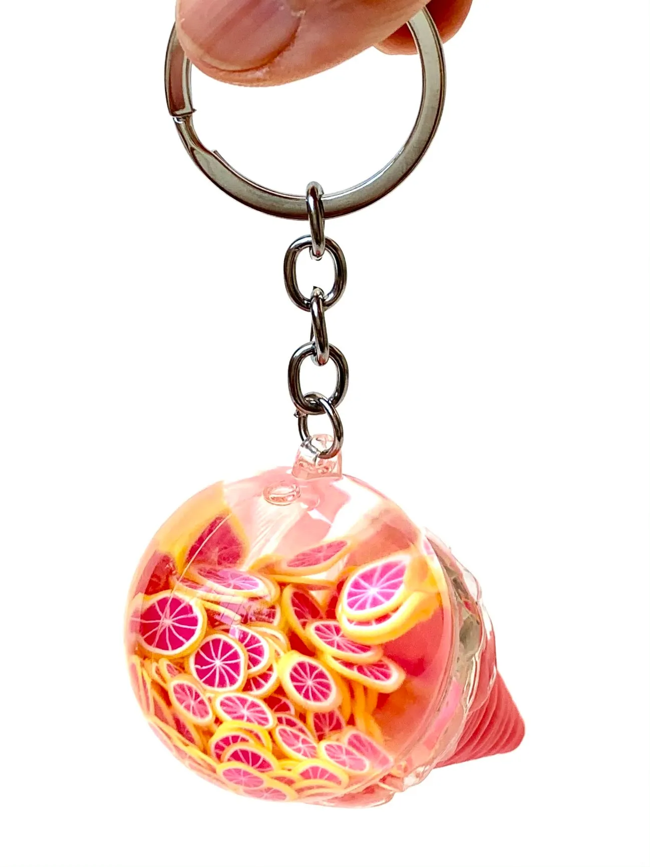 12068 FRUIT ICE CREAM FLOATY KEY CHARM-12 min