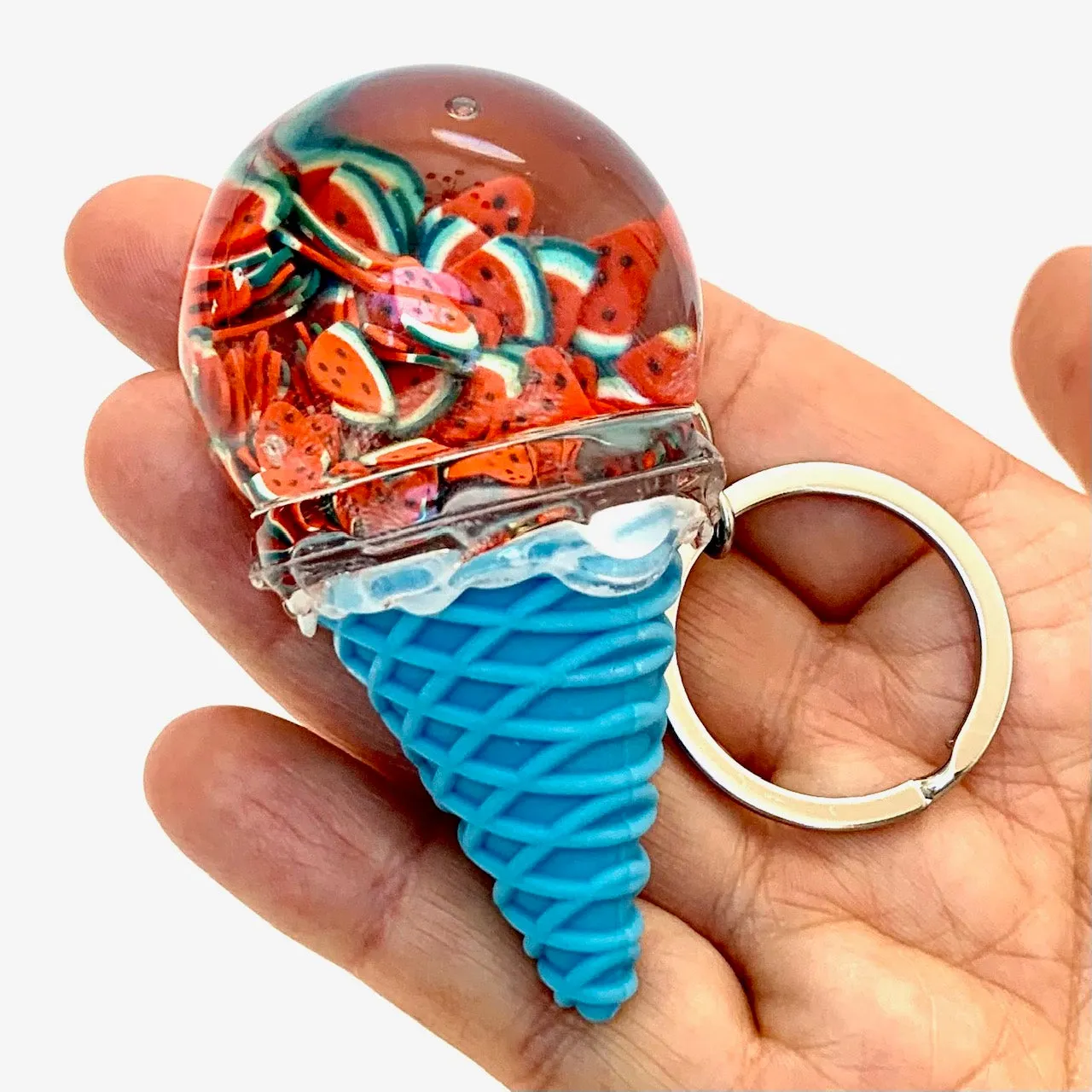 12068 FRUIT ICE CREAM FLOATY KEY CHARM-12 min