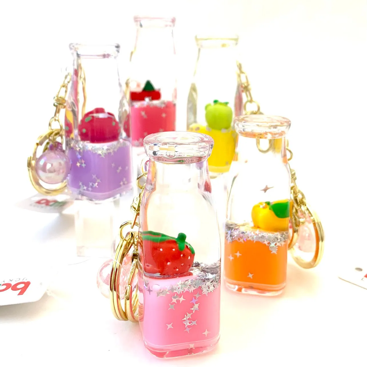 12071 FRUIT BOTTLE FLOATY KEY CHARM-12