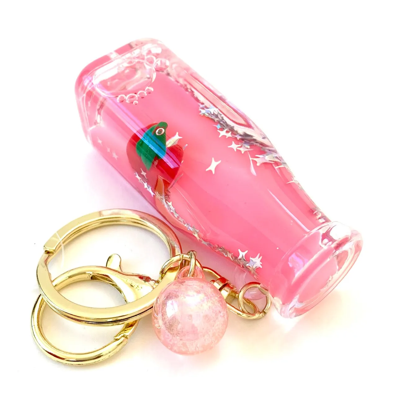12071 FRUIT BOTTLE FLOATY KEY CHARM-12