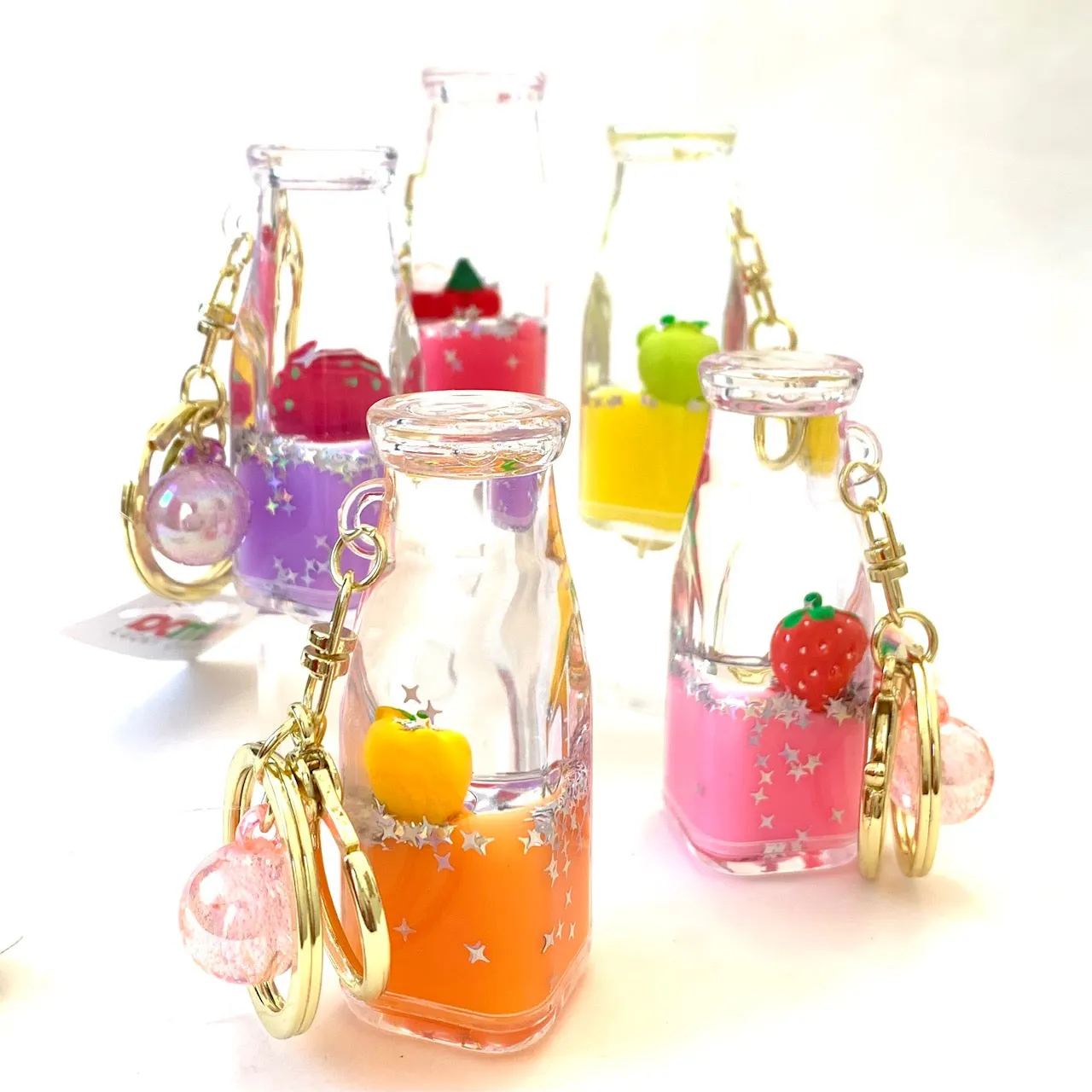 12071 FRUIT BOTTLE FLOATY KEY CHARM-12