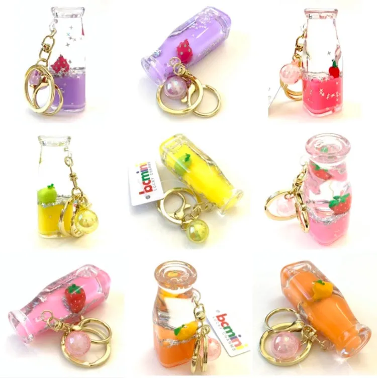 12071 FRUIT BOTTLE FLOATY KEY CHARM-12