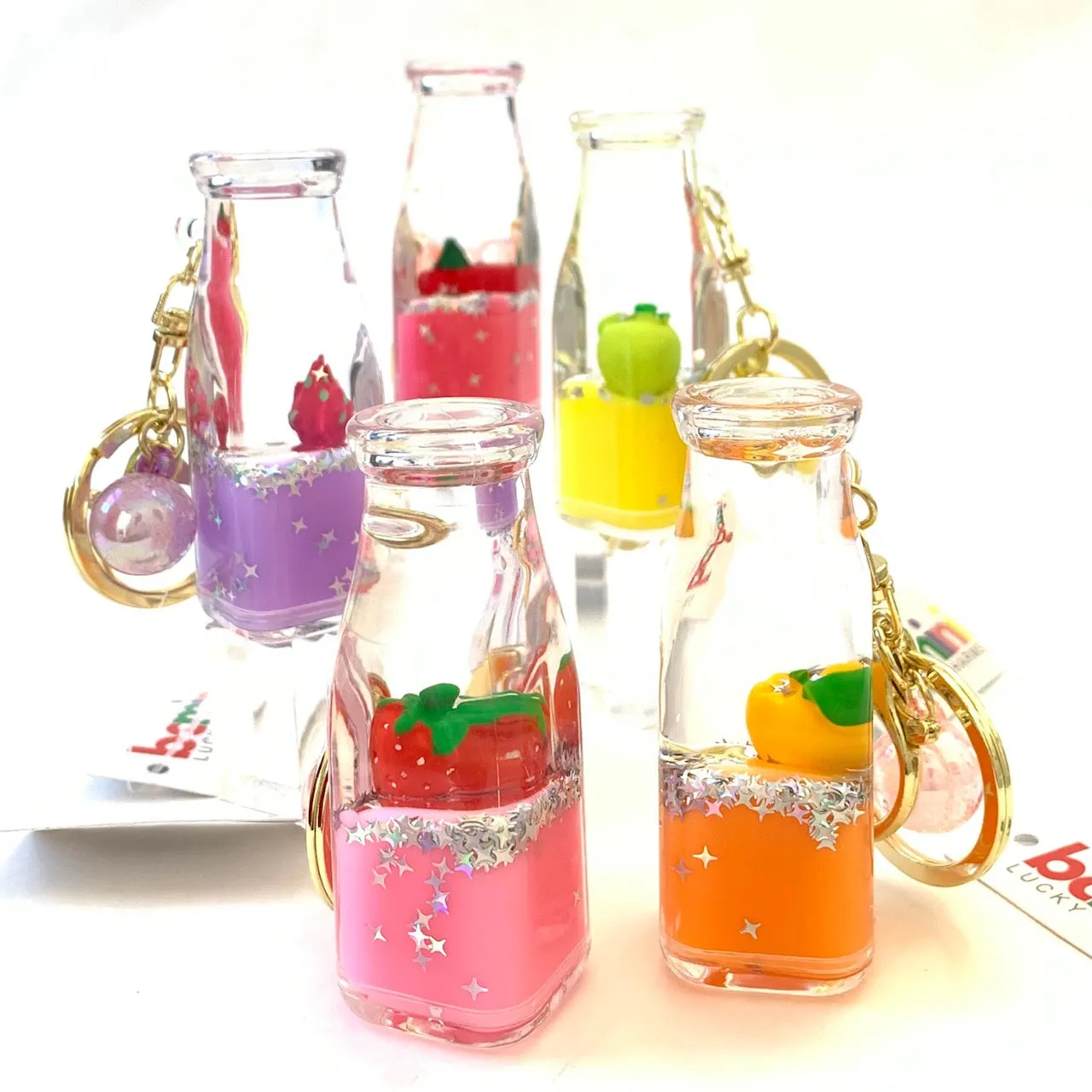 12071 FRUIT BOTTLE FLOATY KEY CHARM-12