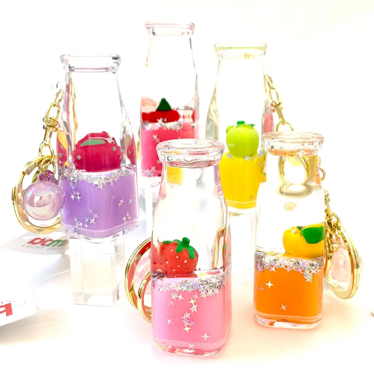 12071 FRUIT BOTTLE FLOATY KEY CHARM-12