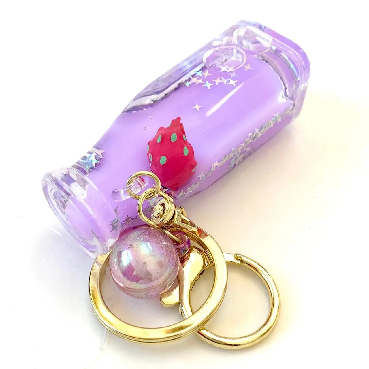 12071 FRUIT BOTTLE FLOATY KEY CHARM-12
