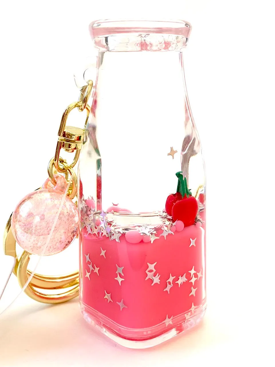 12071 FRUIT BOTTLE FLOATY KEY CHARM-12