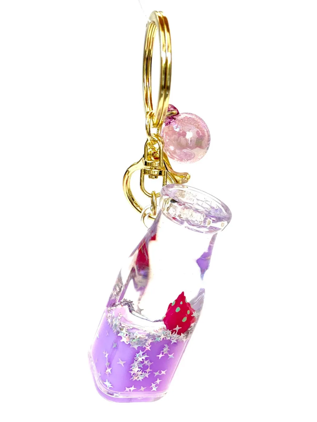12071 FRUIT BOTTLE FLOATY KEY CHARM-12