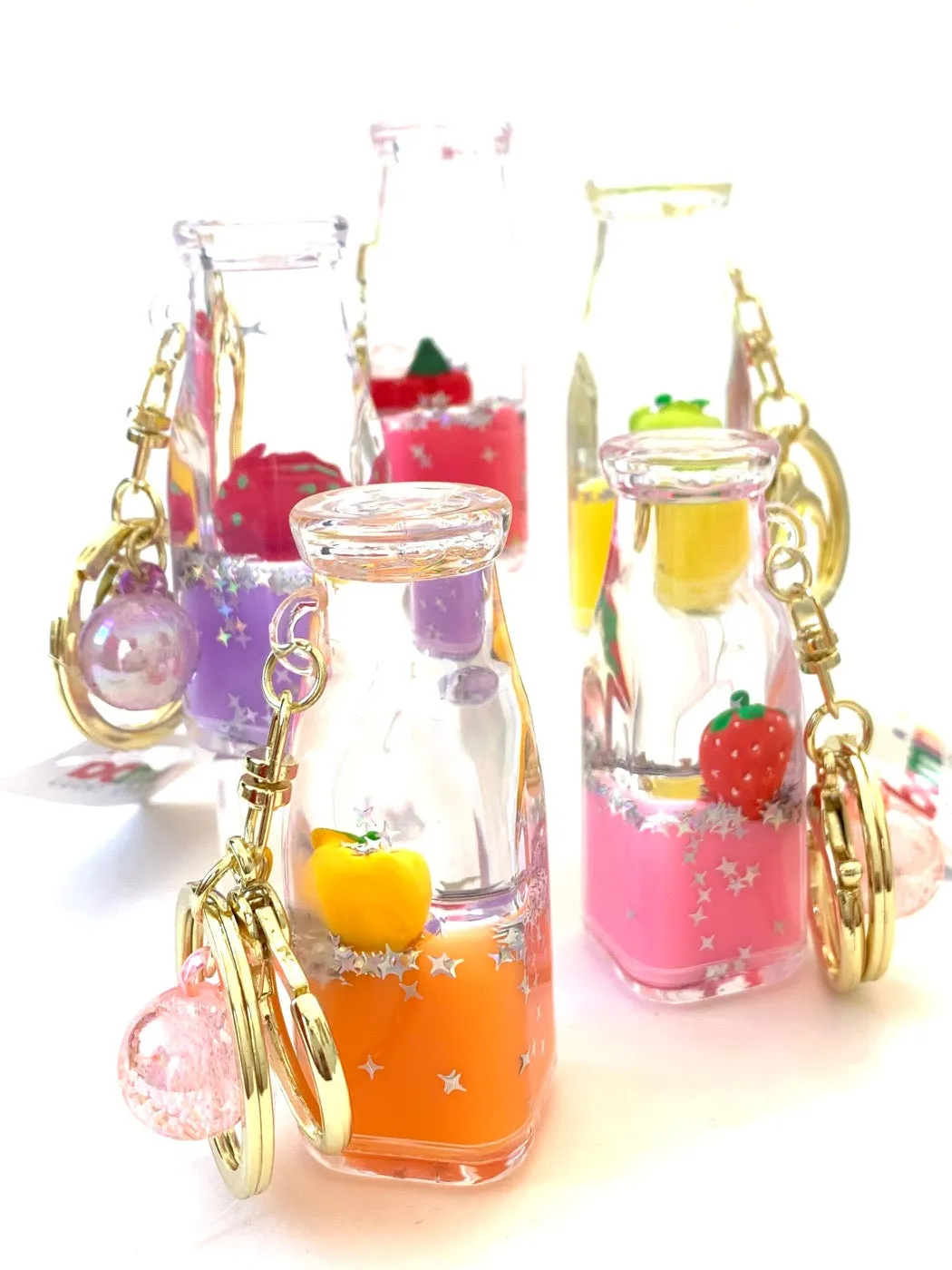 12071 FRUIT BOTTLE FLOATY KEY CHARM-12