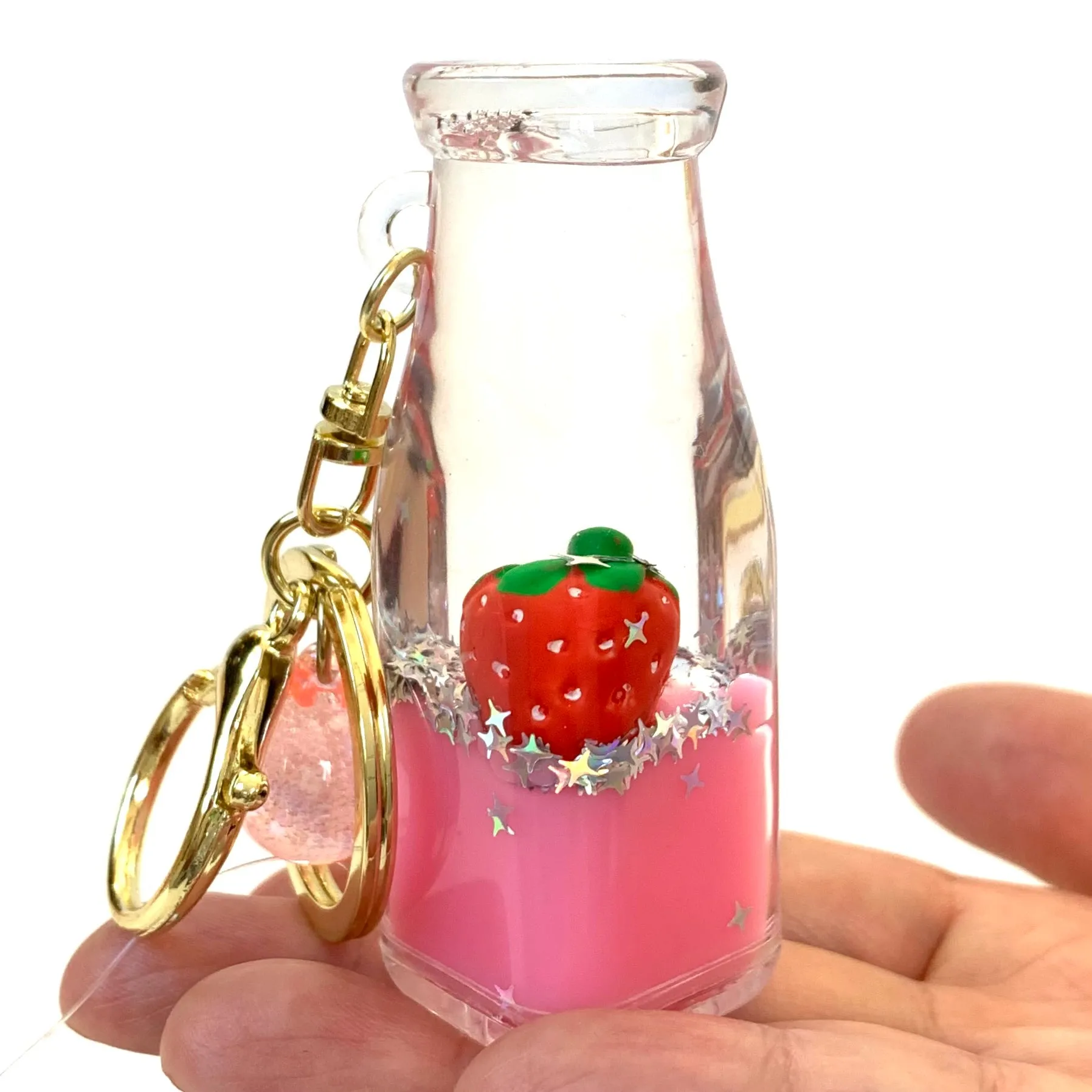 12071 FRUIT BOTTLE FLOATY KEY CHARM-12