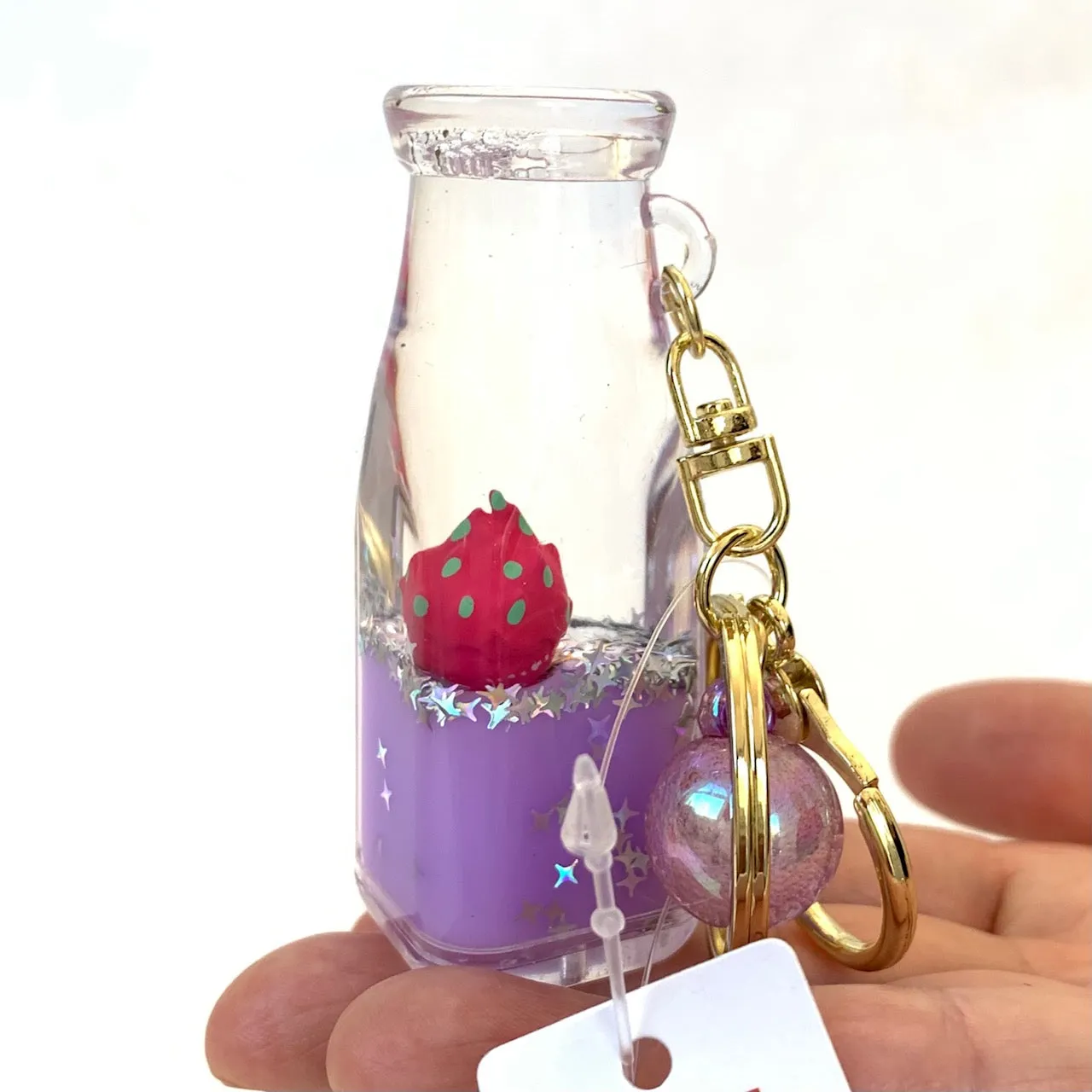 12071 FRUIT BOTTLE FLOATY KEY CHARM-12