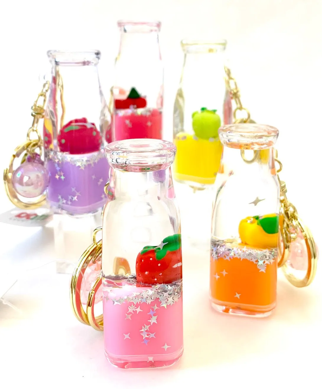 12071 FRUIT BOTTLE FLOATY KEY CHARM-12