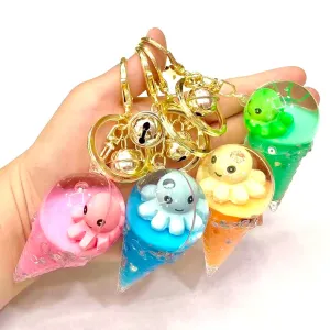 12101 OCTOPUS ICE CREAM FLOATY KEY CHARM-12