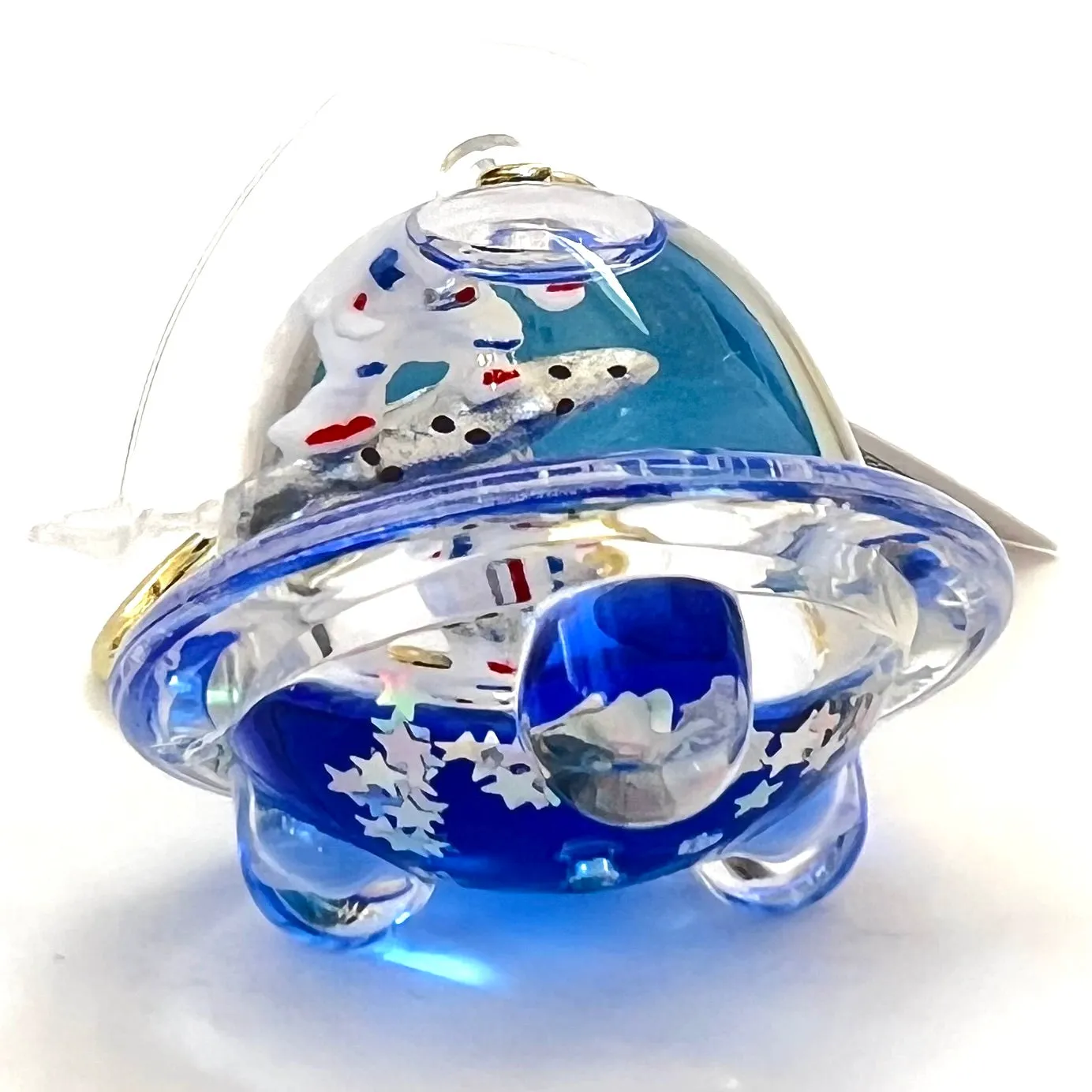 12102 ASTRONAUT UFO FLOATY KEY CHARM-12