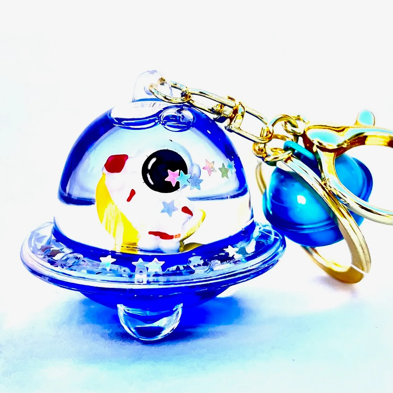 12102 ASTRONAUT UFO FLOATY KEY CHARM-12