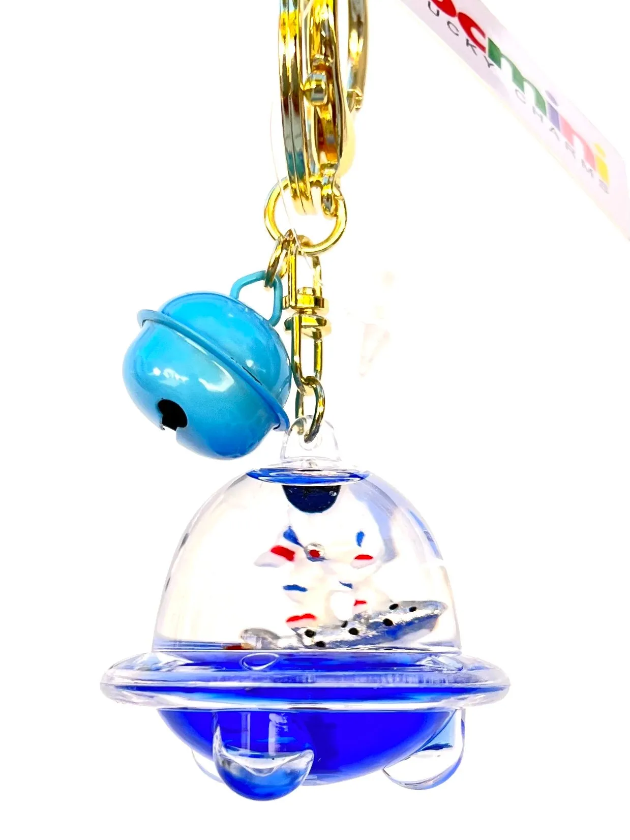 12102 ASTRONAUT UFO FLOATY KEY CHARM-12