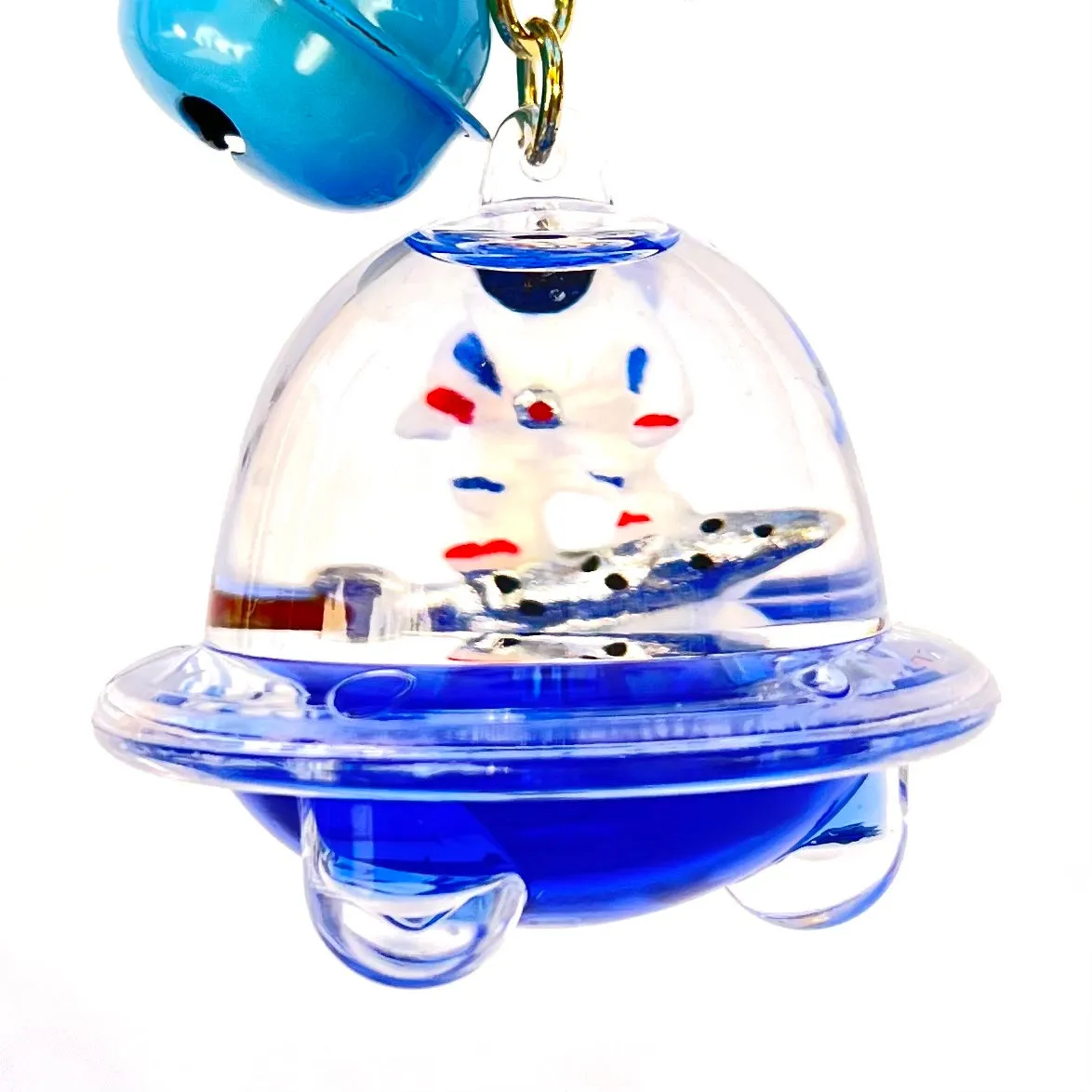 12102 ASTRONAUT UFO FLOATY KEY CHARM-12