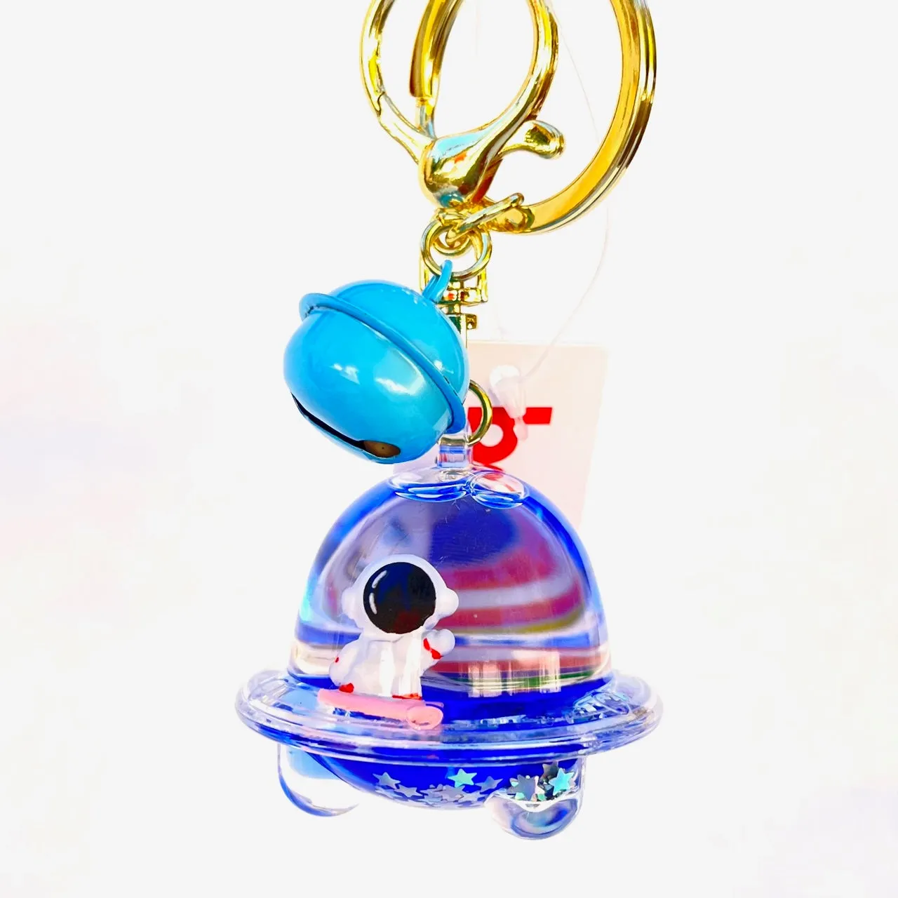 12102 ASTRONAUT UFO FLOATY KEY CHARM-12