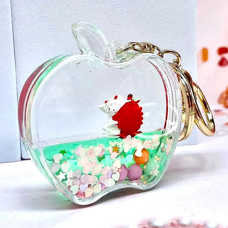12111 APPLE FLOATY KEY CHARM-12