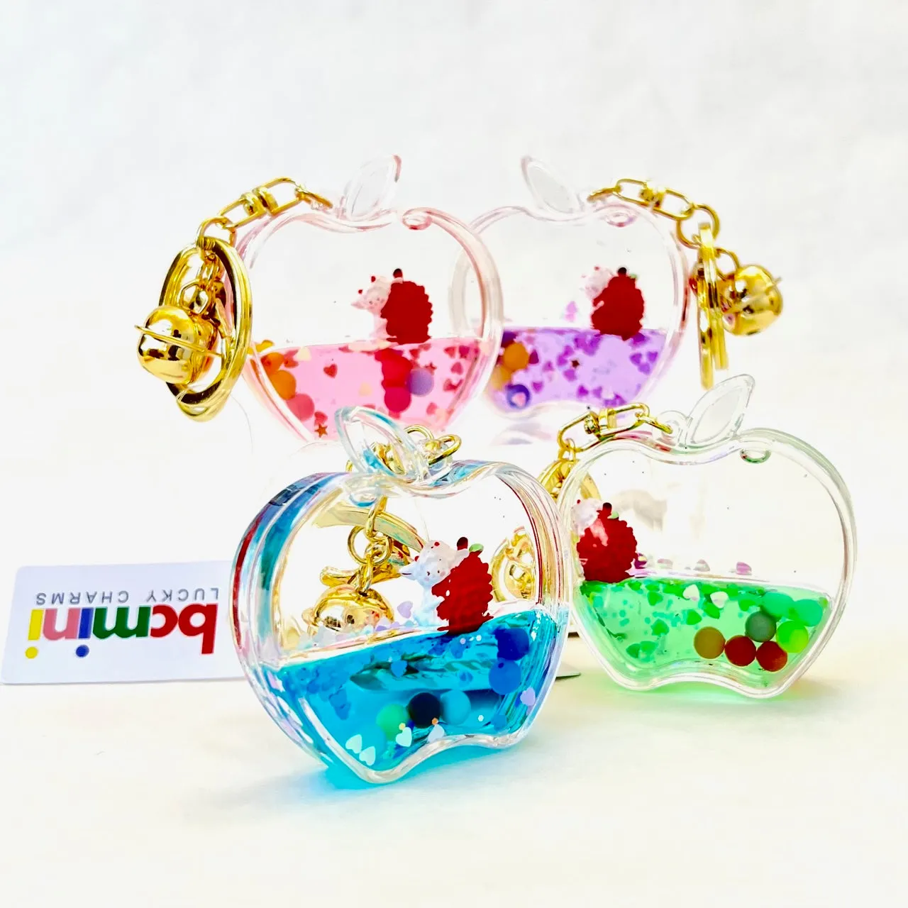 12111 APPLE FLOATY KEY CHARM-12
