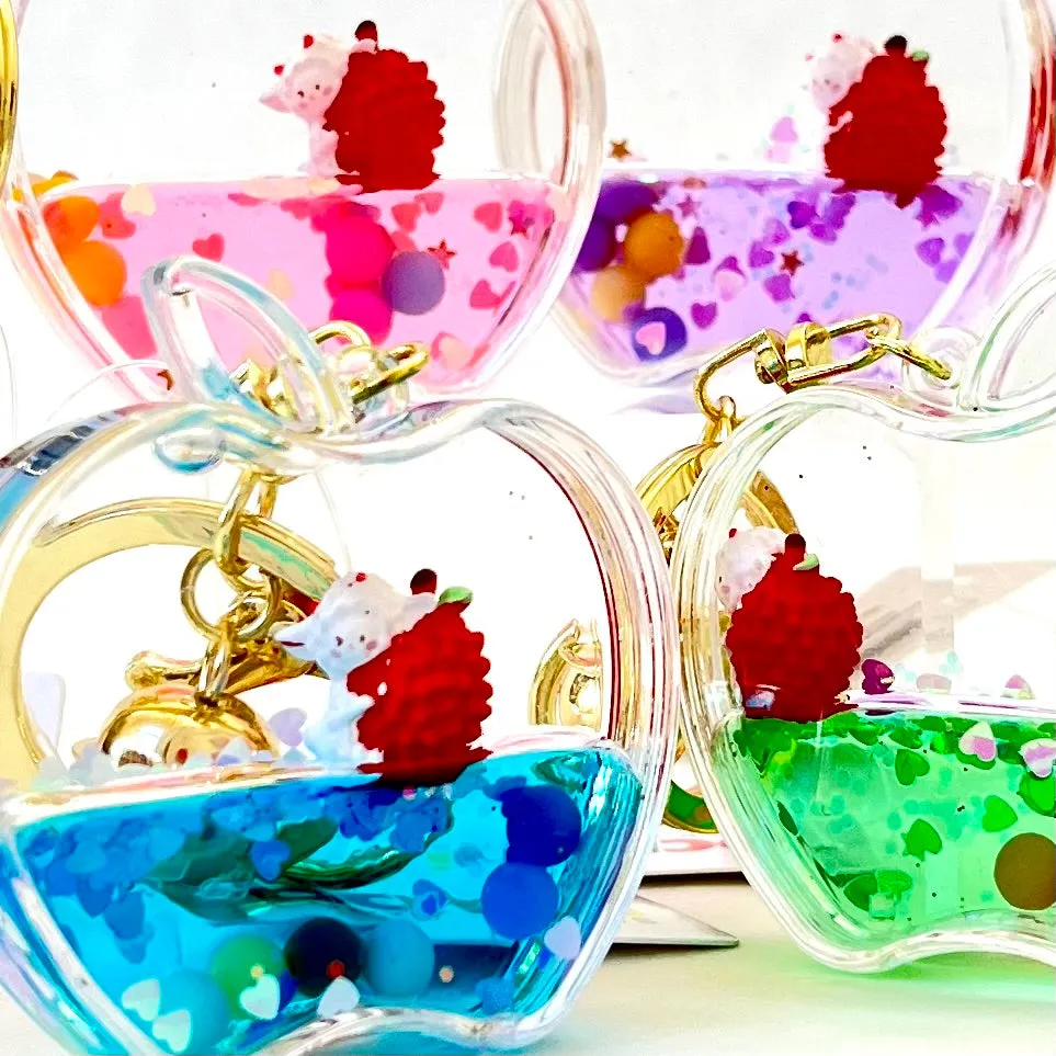 12111 APPLE FLOATY KEY CHARM-12