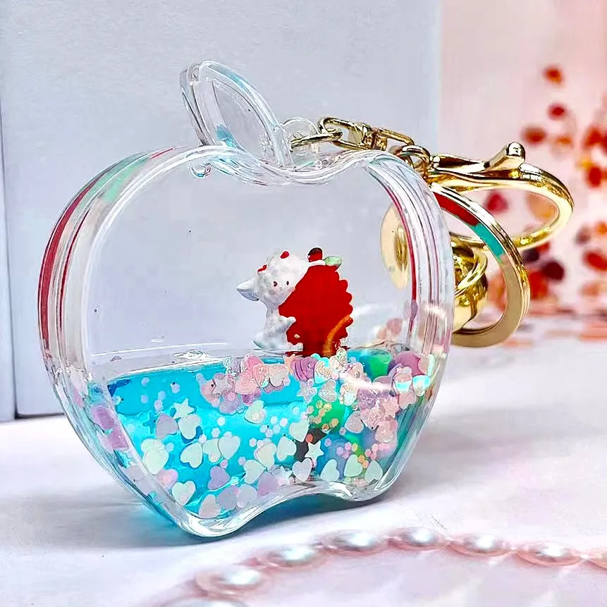 12111 APPLE FLOATY KEY CHARM-12