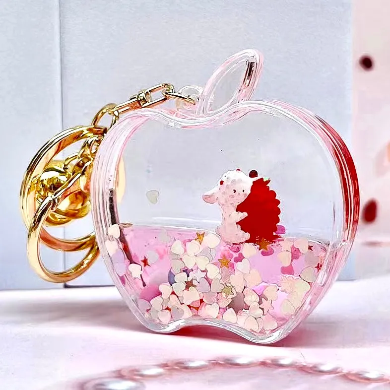 12111 APPLE FLOATY KEY CHARM-12
