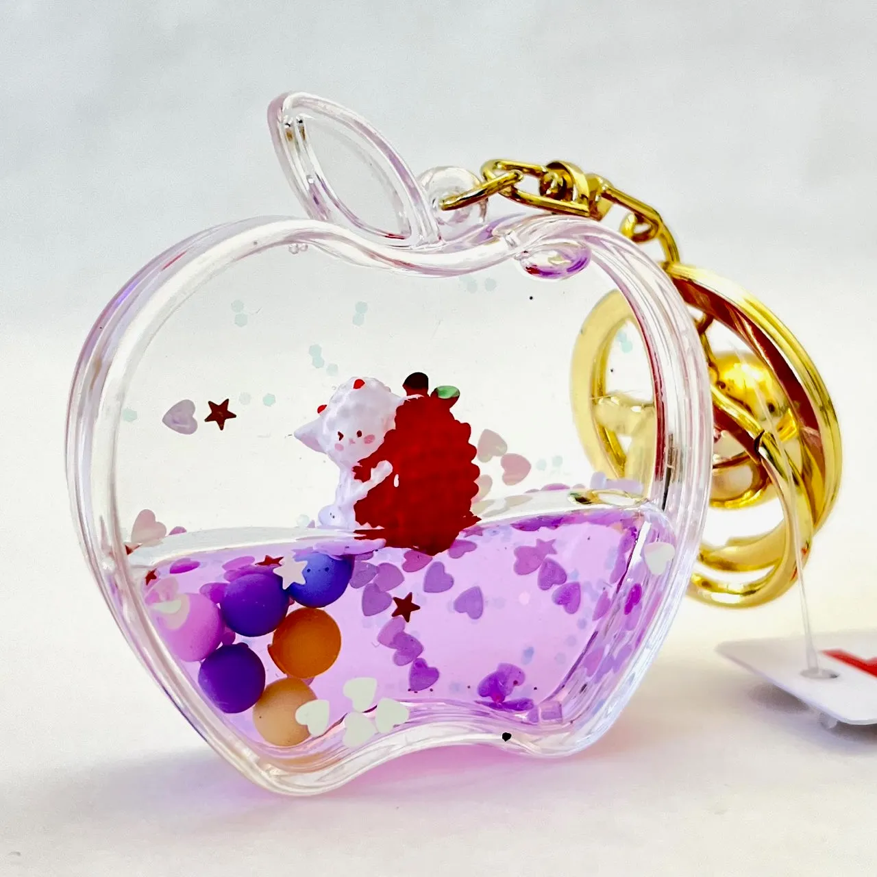 12111 APPLE FLOATY KEY CHARM-12