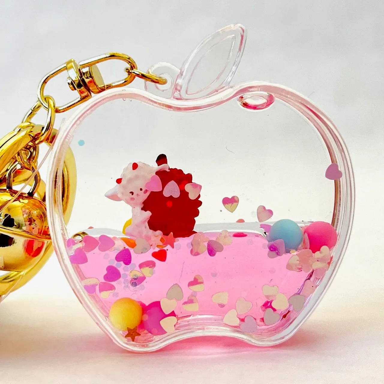 12111 APPLE FLOATY KEY CHARM-12