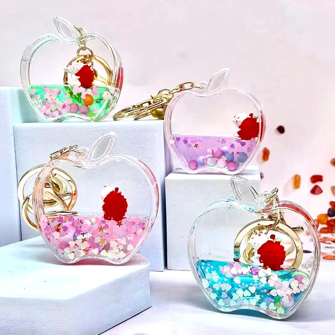 12111 APPLE FLOATY KEY CHARM-12