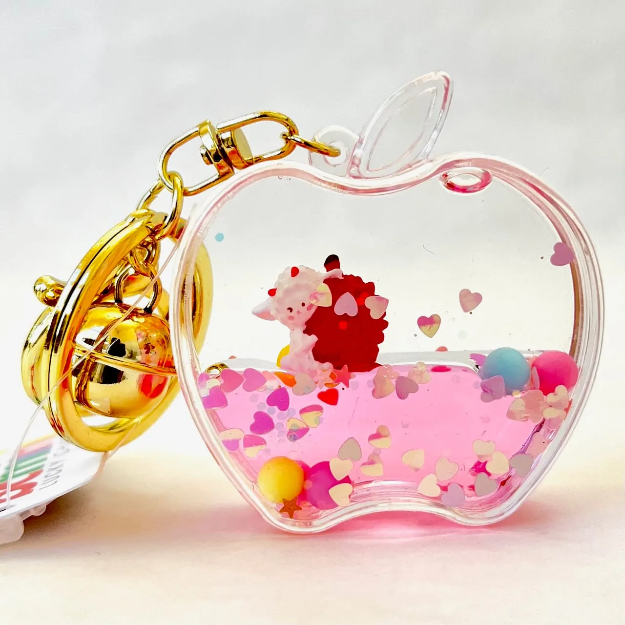 12111 APPLE FLOATY KEY CHARM-12