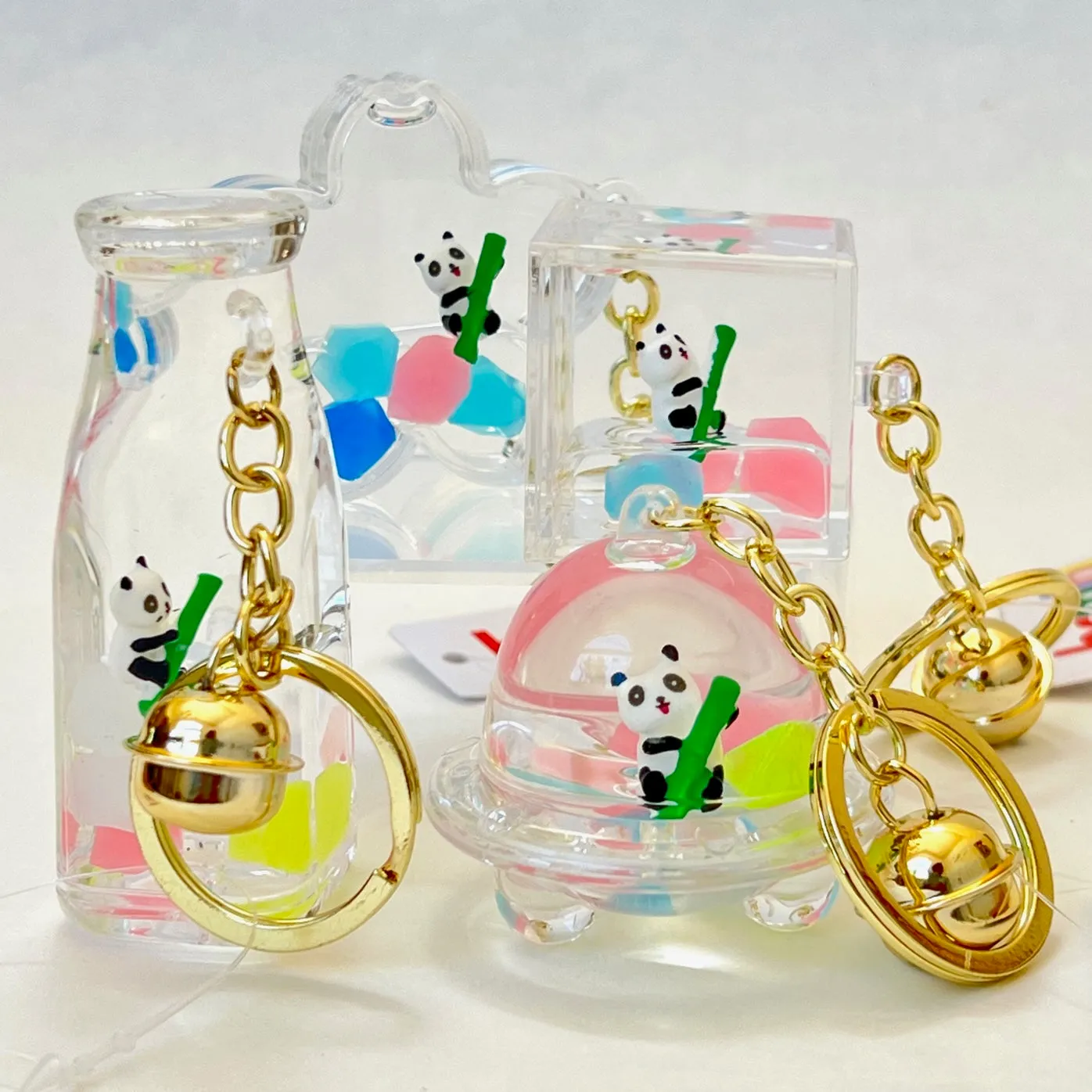 12119 PANDA BAMBOO FLOATY KEY CHARM-12