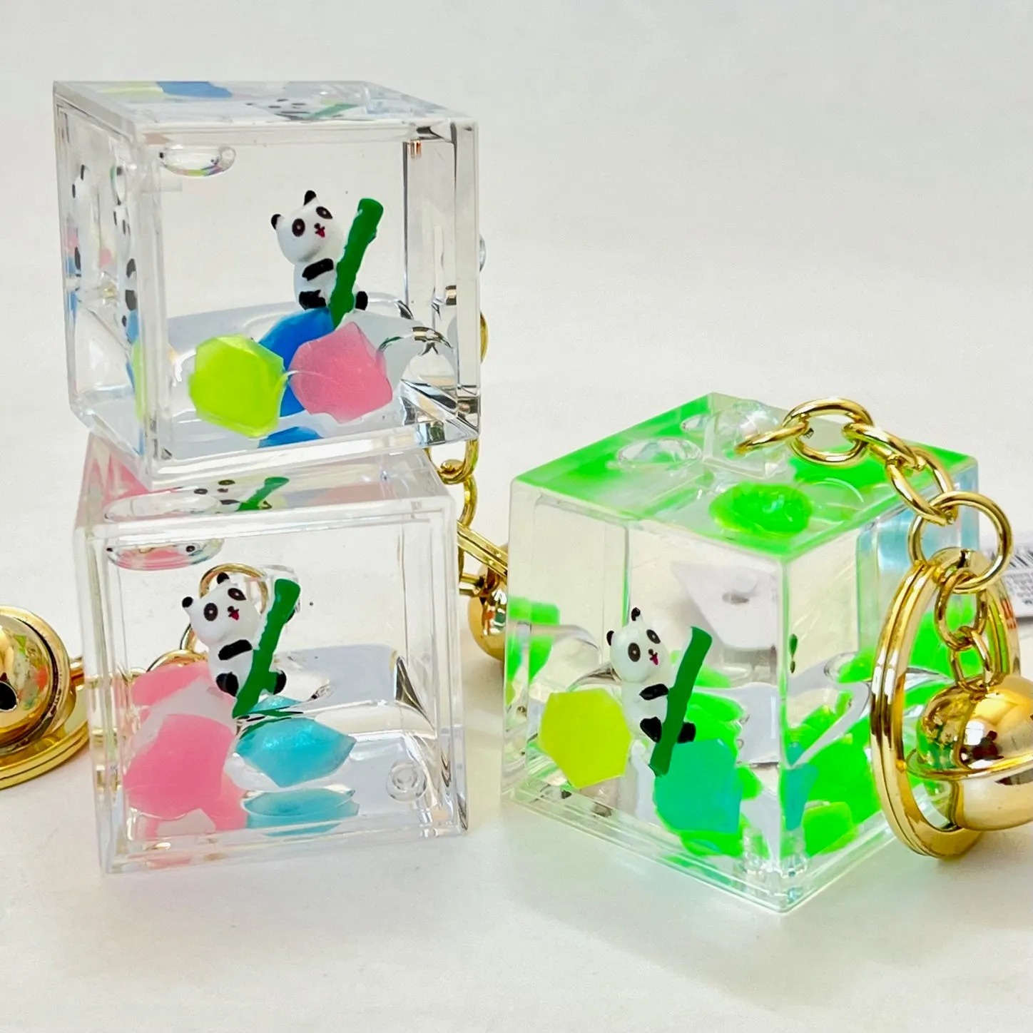 12119 PANDA BAMBOO FLOATY KEY CHARM-12