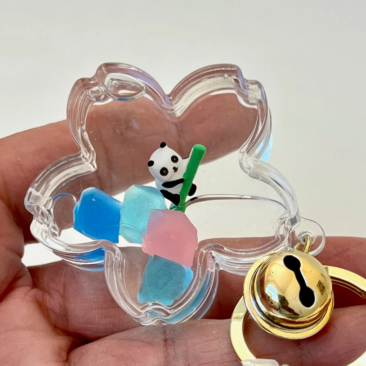 12119 PANDA BAMBOO FLOATY KEY CHARM-12