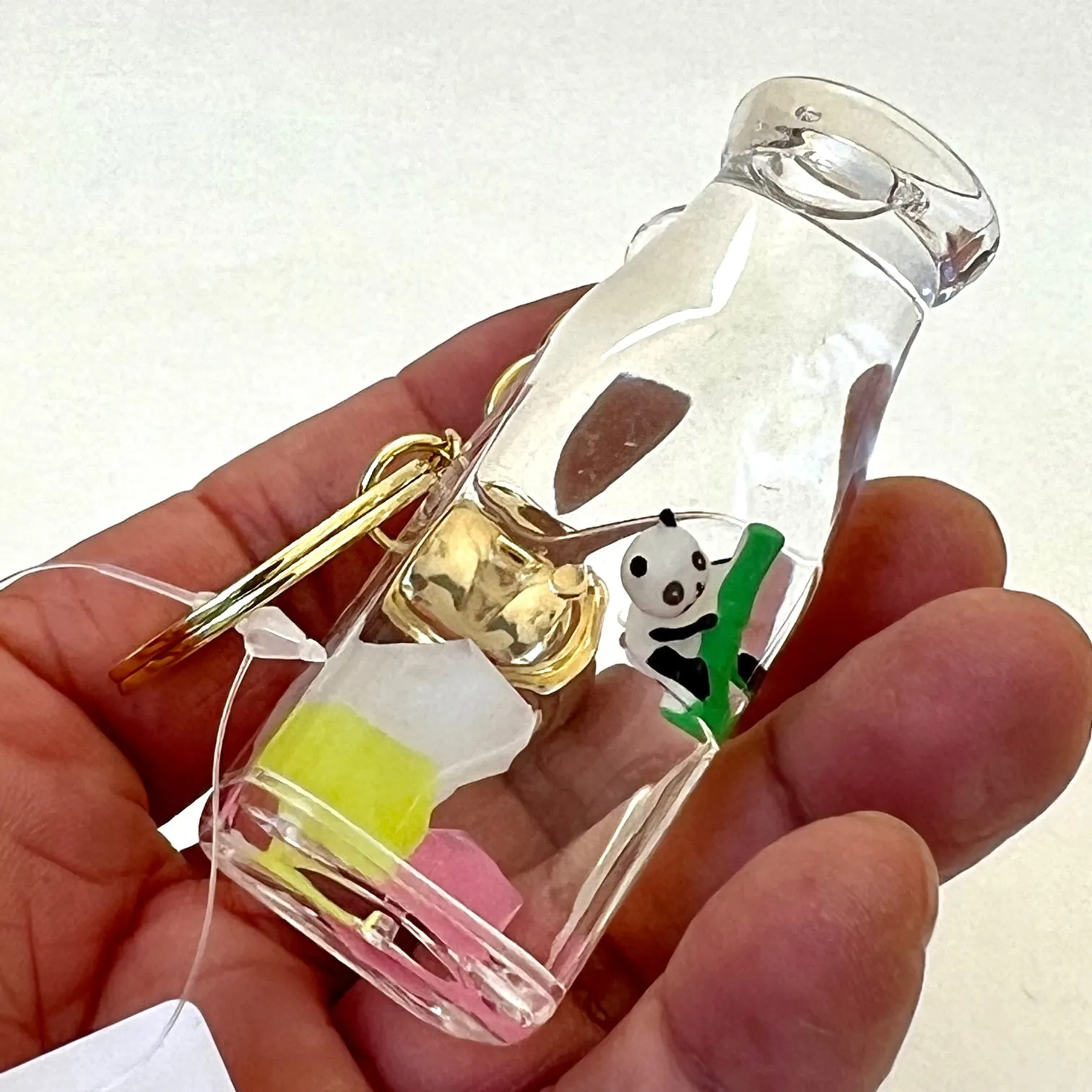 12119 PANDA BAMBOO FLOATY KEY CHARM-12
